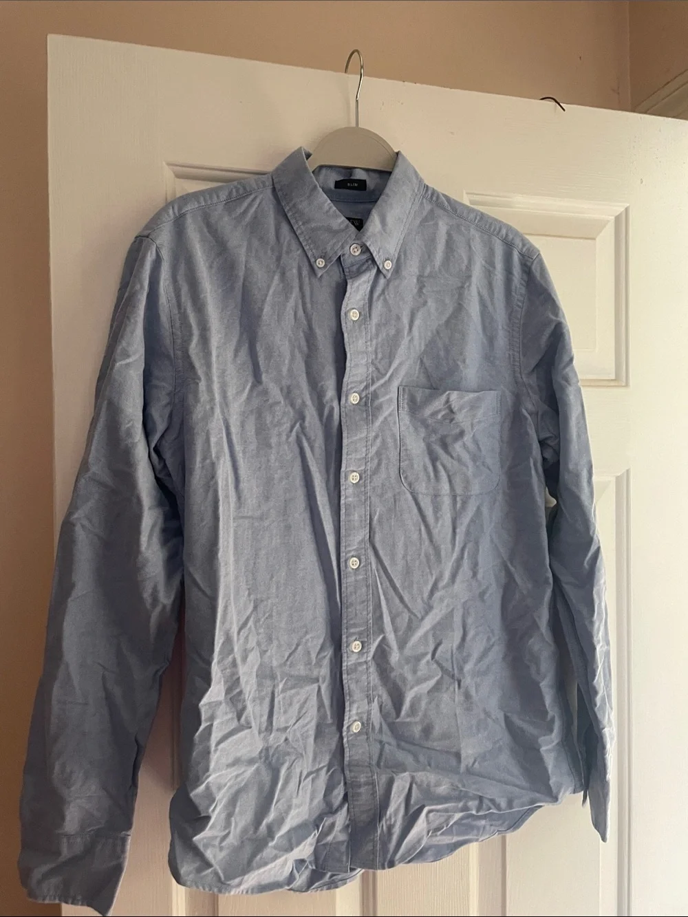 J. Crew Men's Light Blue Button-Down Oxford Shirt